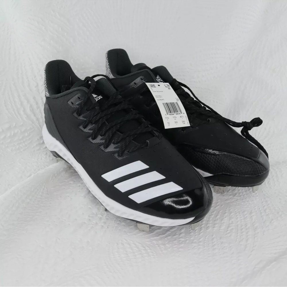 Adidas Icon Bounce Metal Cleats Black Men’s Size12